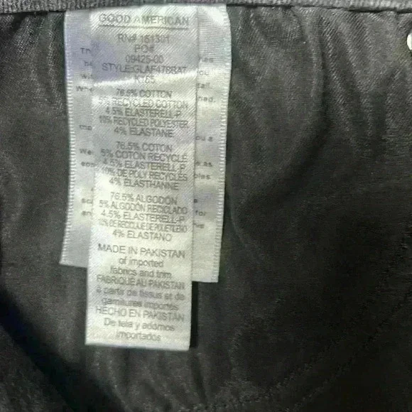 Good America Always Fits size 14-18 skinny leg. Black Denim - Picture 6 of 7